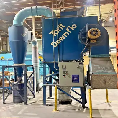 Large powder coating oven
