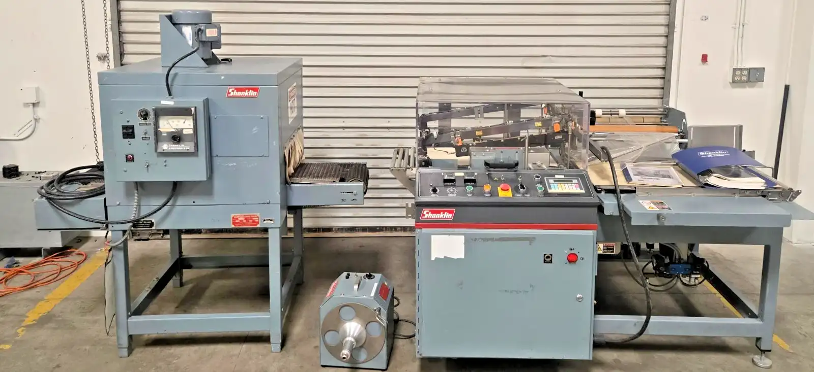 Shanklin A26A Automatic L-Bar Sealer T-6XL Shrink Wrapper Tunnel Belt Conveyor