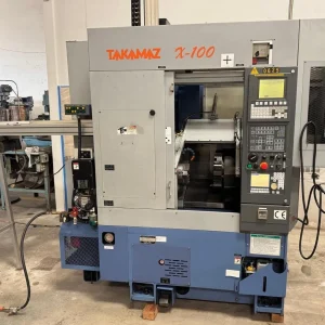 2006 Takamatsu Japan Takamaz X-100 Robotic CNC Lathe Fanuc 0i-TC Robotic Loader