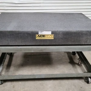 60" x 36" x 8" ACE PRECISION Granite Table Surface Inspection Plate A on Wheels