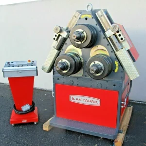 AKYAPAK 4 x 4 Angle Bending Roll Hydraulic Guide Rolls Model APK 101 Brand New